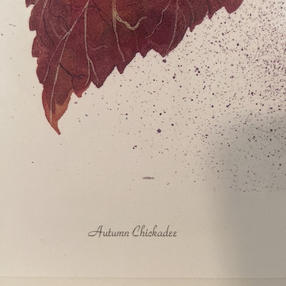 Cyndy Callog 2001 Autumn Chickadee Print - Picture 5 of 11